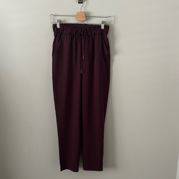 Lululemon Stretch High-Rise Pant 7/8 Length Red Merlot - Picture 3 of 16